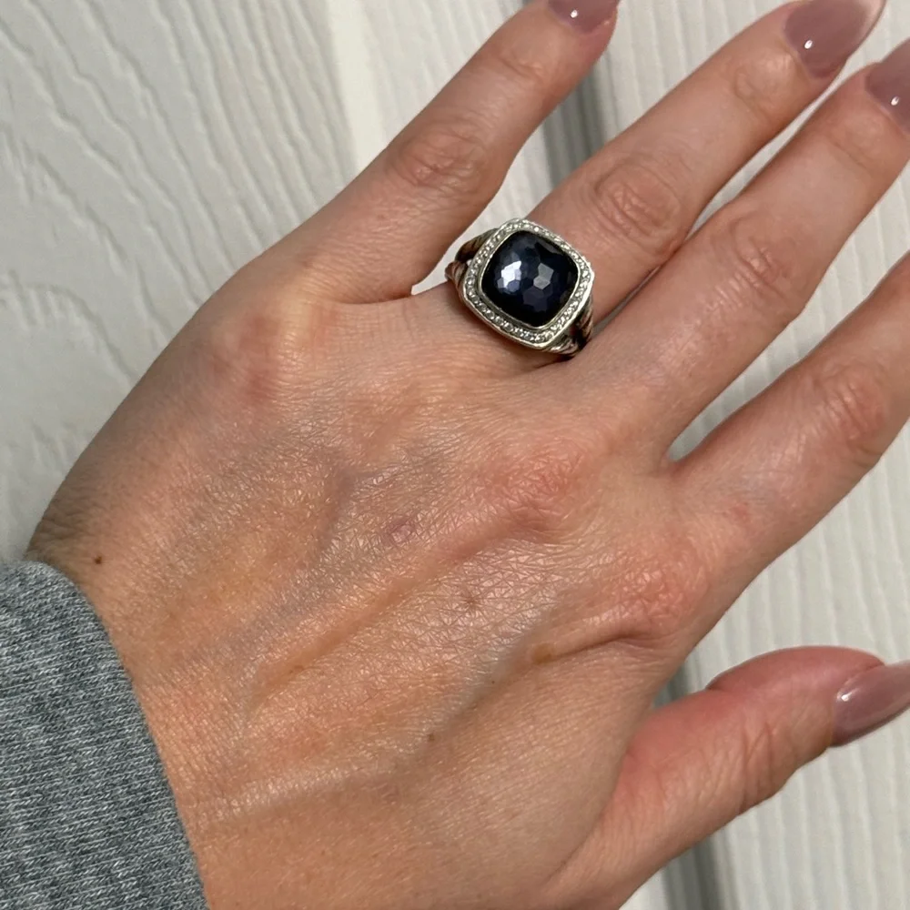 David Yurman Albion 11mm ring BLACK ORCHID - Picture 2 of 8